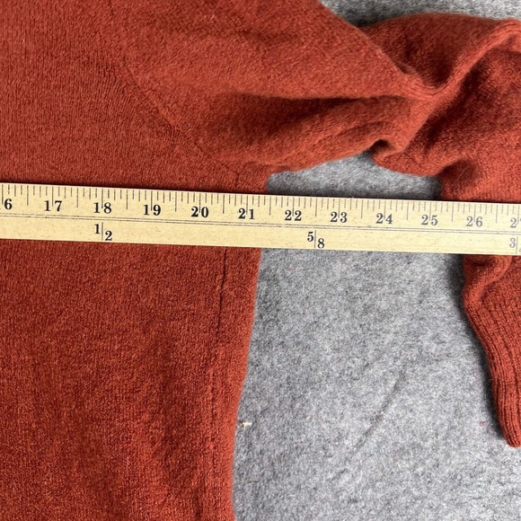 Madewell Sweater Womens Small Red Orange‎ Kent Cardigan Soft Open Wool Alpaca - Picture 13 of 14